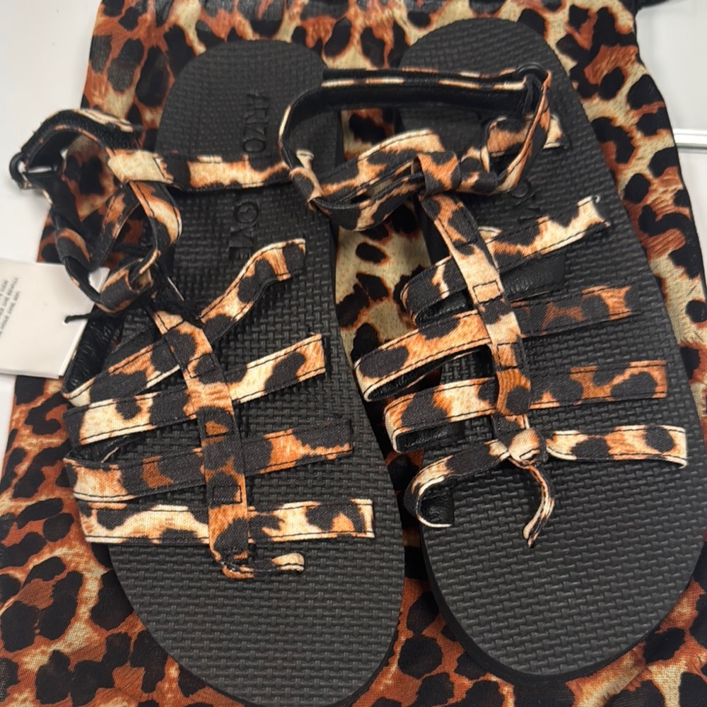 Arizona Love Leopard Print Strappy Sandals